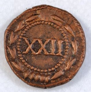 Roman Spintria Erotic Tesserae Token XXII Bronze Copy