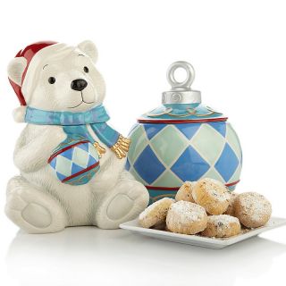 Davids Cookies Polar Bear and Ornament Jars with Meltaways