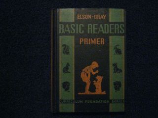 Elson Gray Basic Readers PRIMER School Book copy 1936 Very Good