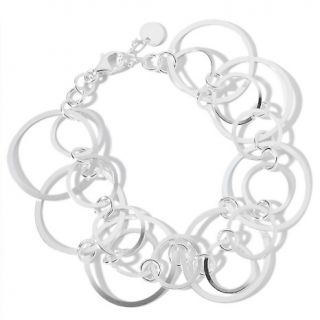 Jewelry Bracelets Chain Sterling Silver Layered Circles 7 1/2
