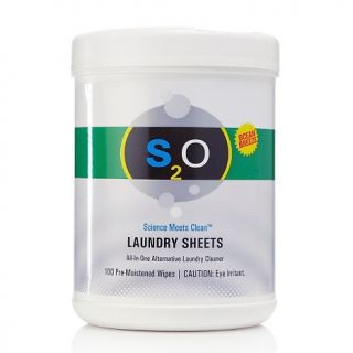 S2O Easy Laundry Detergent Sheets 100 Count   Ocean Breeze