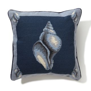 Jeffrey Banks Jeffrey Banks Needlepoint Decorative Pillow   Nautilus