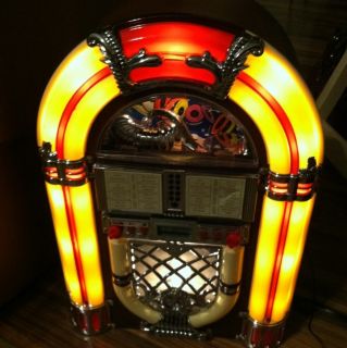 Excalibur Electronics Table Top Jukebox With Cd Player Model # JB04CD