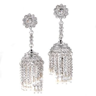  teasing tassels crystal silvertone drop earrings rating 3 $ 19 58 s h