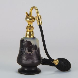 Stunning Emile Galle Cameo Glass Scent Bottle