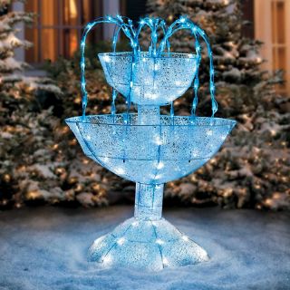 Improvements Crystal LED Fountain Christmas Decoration at