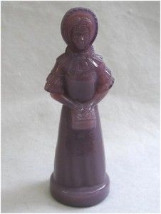 DEGENHART ELDENA Light Purple Lavender Girl Glass Figurine 5 1/4