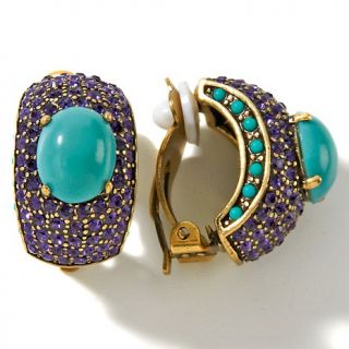 heidi daus captivating cabochon half hoop earrings d 20110831182911497