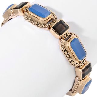  blue chalcedony and smoky quartz link bracelet rating 13 $ 62 93 s h