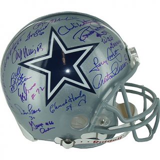 Dallas Cowboys 1970s Team Autographed Helmet by Steiner Sports
