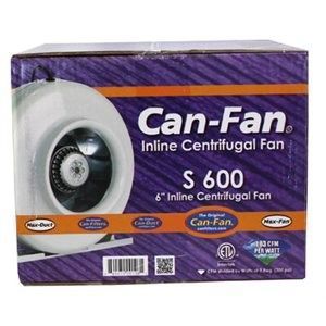 Can Fan 6 S600 Centrifugal Inline Fan   exhaust blower scrubber vent
