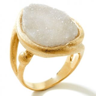  white drusy satin finish pear shaped ring rating 35 $ 19 58 s h $ 4 95