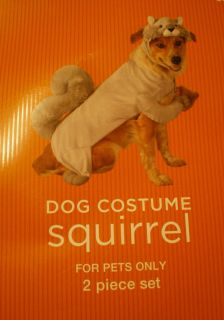 Dog Squirrel Costume M New 2pc Headpiece Suit Medium