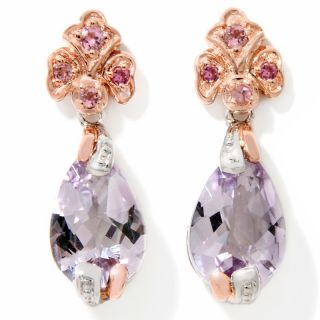  pear shaped pink amethyst drop earrings rating 7 $ 59 95 or 2 flexpays