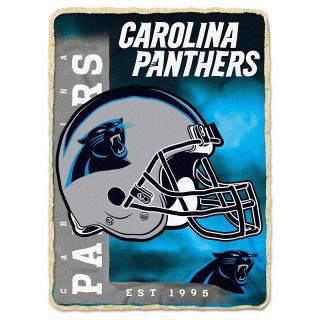 Carolina Panthers NFL Fleece Throw with Border 60 x 80in
