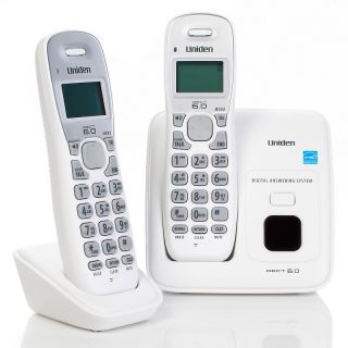 uniden dect 60 2 pack cordless phone set with built in d