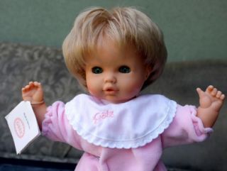 Vintage Gotz Europa Baby Doll w Sleeper Eyes Original Box Wrist Tag