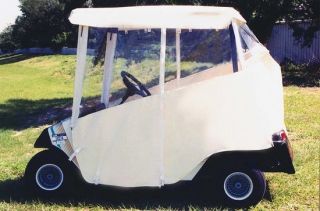 Golf Cart 3 Sided Enclosure EZGO Marathon Red Dot New