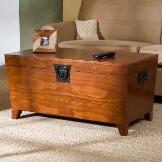 House Beautiful Marketplace Oak Pyramid Trunk Cocktail Table