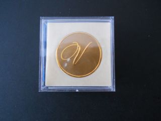 Crane 10 Gold Foil Initial Monogram Envelope Seals V