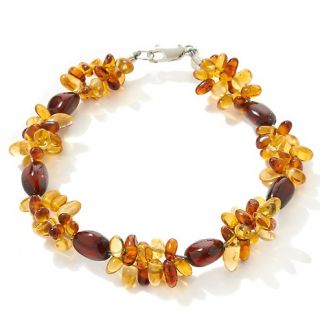 Age of Amber Multicolor Amber Cluster 8 1/2 Bracelet