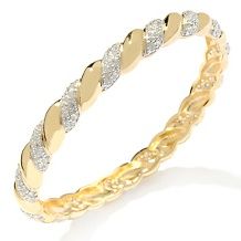 victoria wieck absolute pave roped link bangle $ 69 95