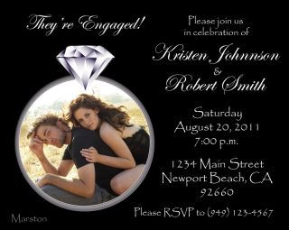 Personalized Engagement Party Invitations Print Your Own Your Choice