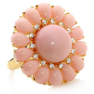  brodie osiana coral and white topaz floral ring rating 93 $ 69 90