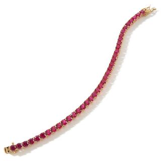 Absolute Jean Dousset Absolute™ Round Created Ruby Line Bracelet
