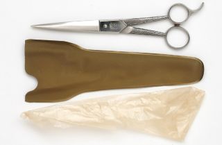 Vintage German Engels Super Jet Shears Mint Never Used Barber Scissors