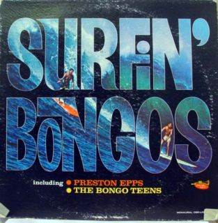 Preston Epps Bongo Teens Surfin Bongos LP P osr LPM 5009 Vinyl Record