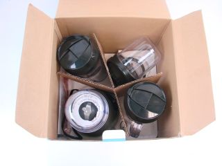  Blender Express Plus Blender Set BPE3BRAUS w/ 2 Travel Mugs +Box