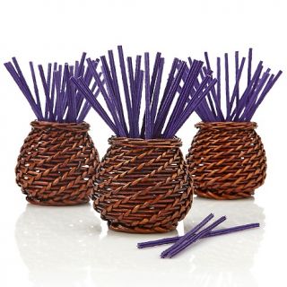  Fragrant Odor Eliminating Set of 3 Vases with 75 Sticks