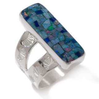 Jay King Lapis and Micro Opal Doublet Sterling Silver Ring