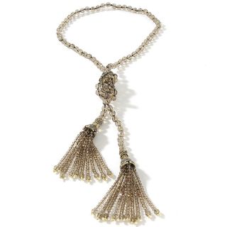 Heidi Daus Heidi Daus Georgian Lace Tassel Lariat 40 Necklace