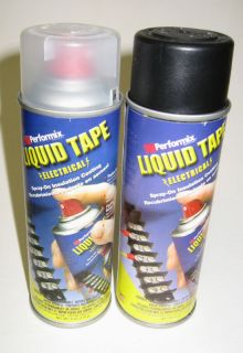 Electrical Tape Liquid Spray Lot 1 Black 1 Clear