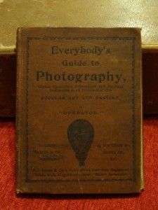 Everybodys Guide to Photography Antique Victorian Book Frys Cocoa