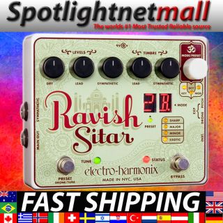Electro Harmonix The Ravish Sitar Guitar Pedal Free Worldwide Shipping