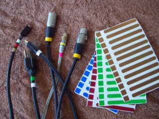 Cable Color Code Kit 100pcs   Stickers Cord, Wire, Identification