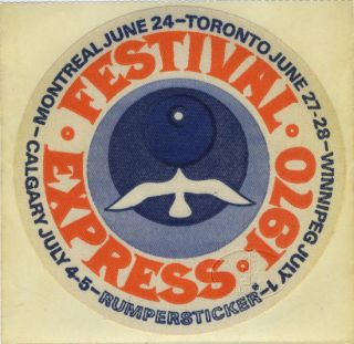 Grateful Dead Janis Joplin 1970 Festival Express Promo