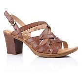 Born® Frederique Leather Sandal with Chunky Heel