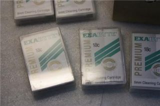 10 Cassette Premium Exabyte 8mm 18c Cleaning Cartridge