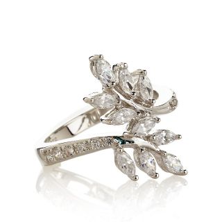 Jewelry Rings Cocktail 1.13ct Absolute™ Leaf Design Marquise