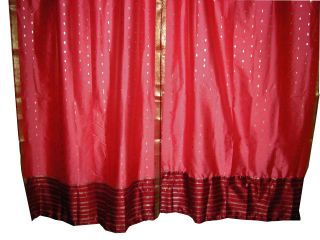  window curtains with golden floral border certainly make an elegant