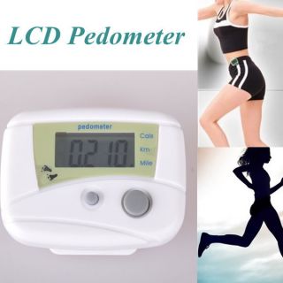 Fitness Step LCD Pedometer Walking Calorie Counter Distance
