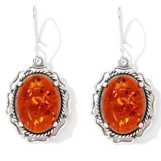 Age of Amber Age of Amber Sterling Silver Honey Amber Earrings