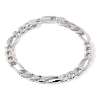 sterling silver figaro chain 8 12 bracelet d 2012050410245379~191897