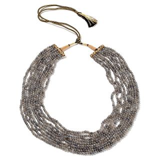 Jewelry Necklaces Beaded Rarities 9 Strand Labradorite Copper 21
