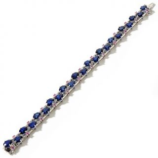 Colleen Lopez 20.01ct Blue Sapphire and Pink Sapphire Sterling Silver