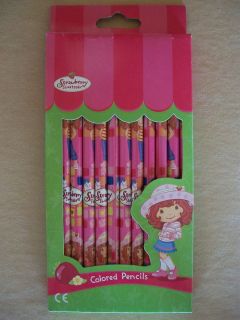 Strawberry Shortcake Pack of 12 Long Lasting Bright Colored Pencils